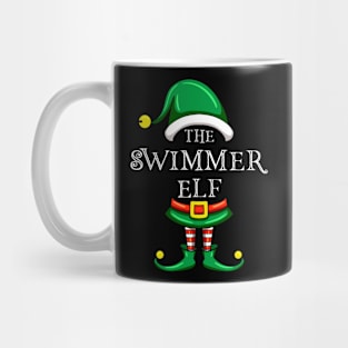 The Swimmer Elf Matching Family Christmas Pajama Mug